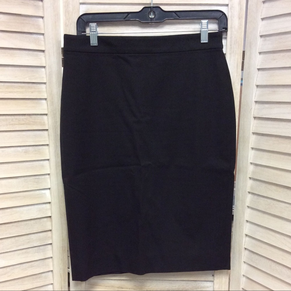 {2} Black J. Crew No. 2 Pencil Skirt